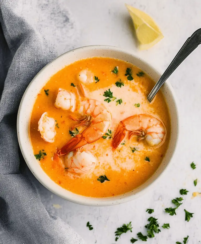 Crab And Shrimp Seafood Bisque Recipe - amandarecipes.com